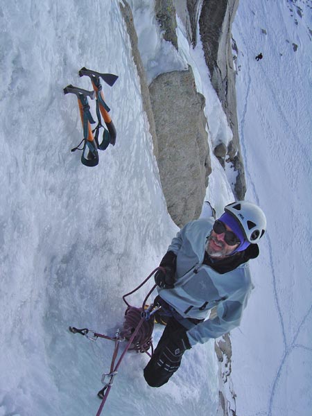 Bob & Brian at the belay on Photoshop